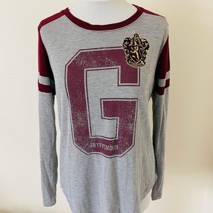 Harry Potter Women’s Shirt Long Sleeves Size XL Gryffindor Top